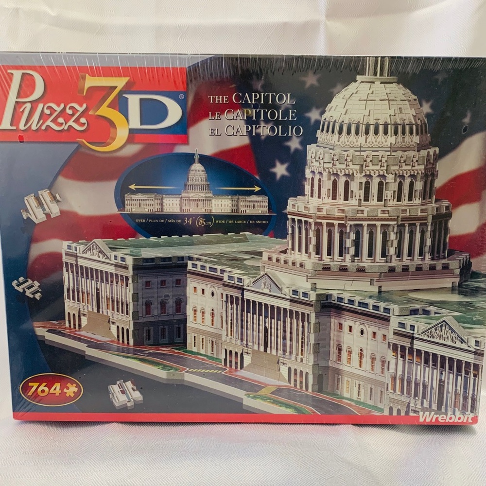 NIB 3D Puzzle The Capitol Building WREBBIT